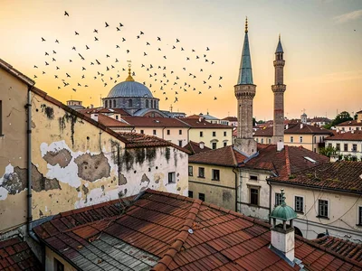 Call to prayer over old town