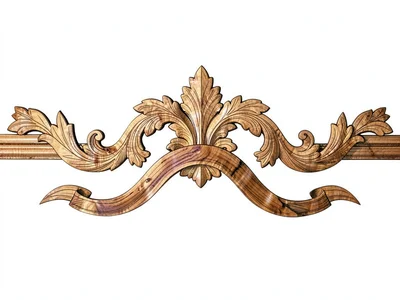 Marquetry acanthus border