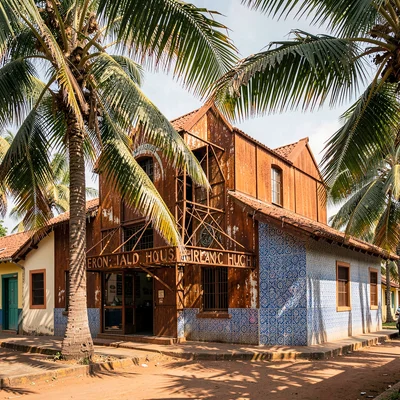 Portuguese colonial tropicália in Maputo, Mozambique, Iron House designed by Eif