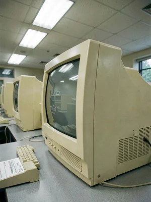 CRT Monitor Side Profile