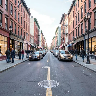 Street scene balanced