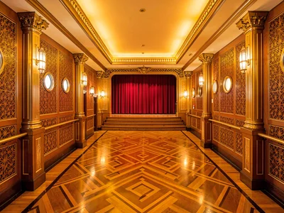 Liner Ballroom with Chevron Parquet Floor
