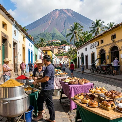 French Caribbean fusion in Guadeloupe, Market in Pointe-a-Pitre, spices and colo