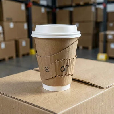 Cardboard coffee cup sleeve, thermal protection design, disposable engineering
