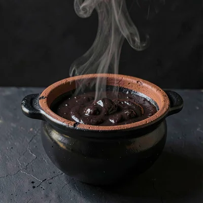 Through Oaxacan black clay vision, barro negro consciousness, Mole negro in a cl
