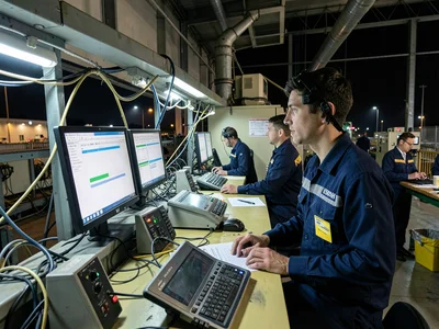 Factory night shift