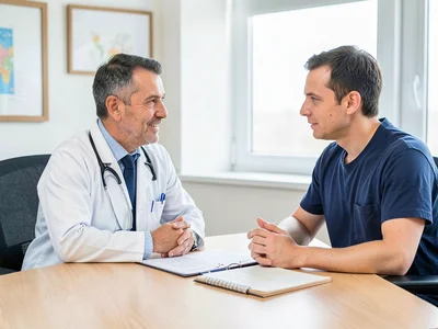 Doctor and patient consultation