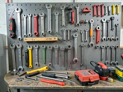 Mechanic tool wall