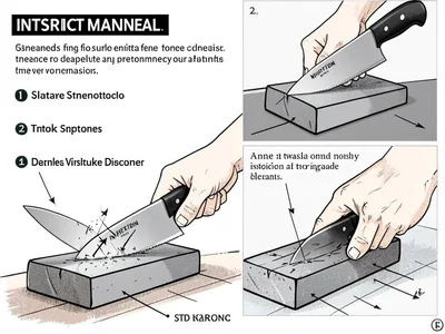Knife sharpening process diagram