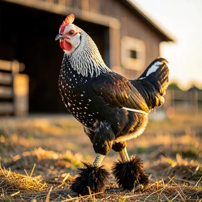 Brahma Feathered Boots