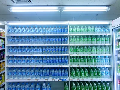 Bottled Water Label Repetition Pattern
