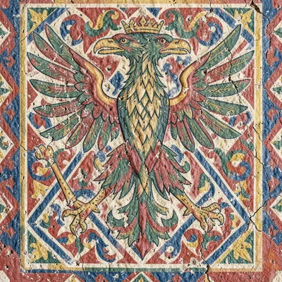 Sgraffito imperial eagle