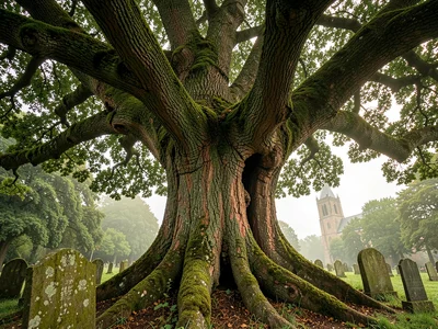 Churchyard Yew with Hollow Trunk
