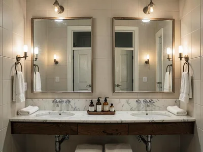 Bathroom vanity mirror