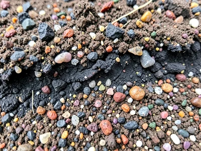 Heavy mineral concentration creating dark band