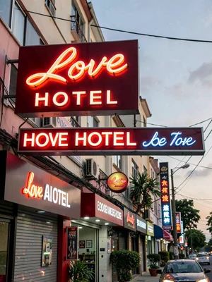 Love hotel signs