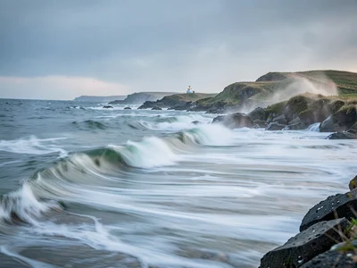 Salt spray in air adding atmospheric softness