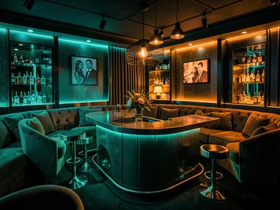Nightclub VIP booth