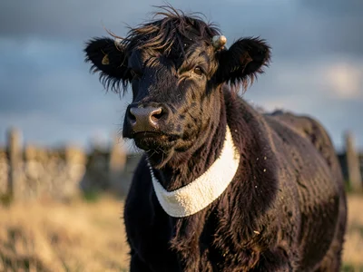 Belted Galloway Portrait
