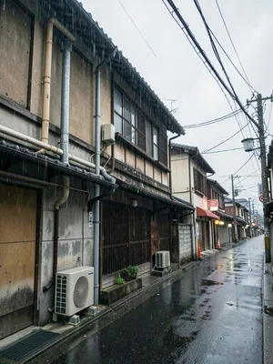 Back of machiya townhouse