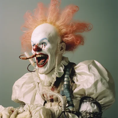 Matthew Barney crestmaster movie still dental clown