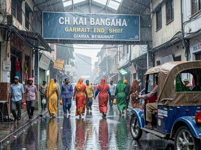Garment factory shift end
