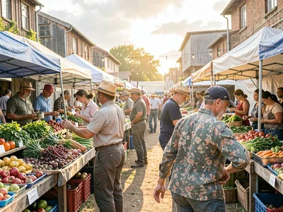 Farmers at morning market