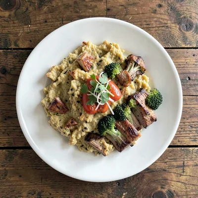 Food plate overhead