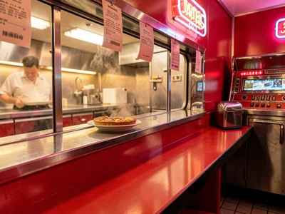Cook Window and Order Rail