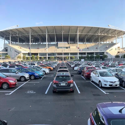Stadium parking grid