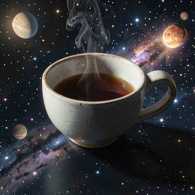 Tea bowl in space
