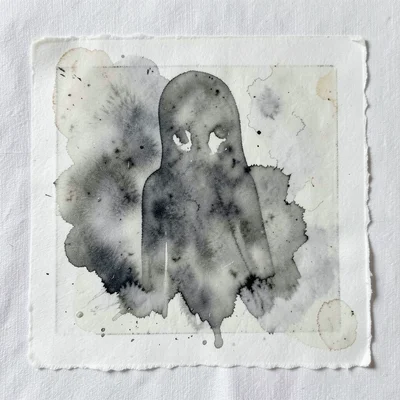 Monoprint plate cleaning rag, accumulated color from wiping inked plates, uninte