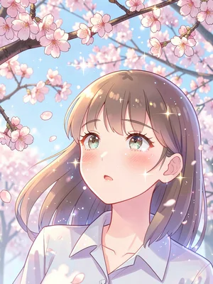 Sparkly cherry blossom moment