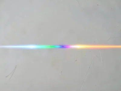 Clean spectrum line across neutral background