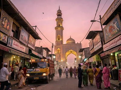 Minar-e-Pakistan at dusk