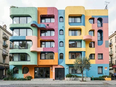 Postmodern facade playful