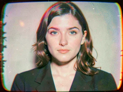 Portrait with vintage lens aberration