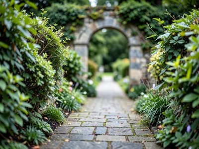 Garden path sharp near to far gateway