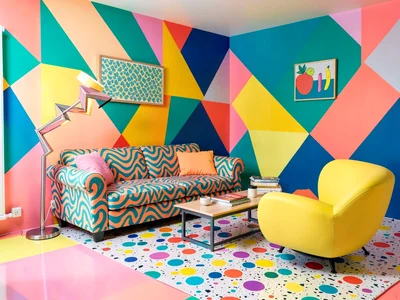 Memphis Pattern-on-Pattern Interior