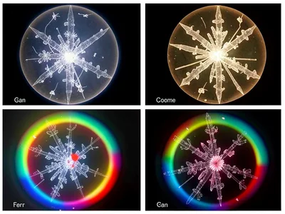 Crystal structure in plastic as patterns