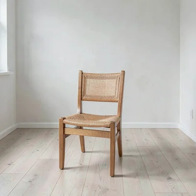 Single chair in empty room