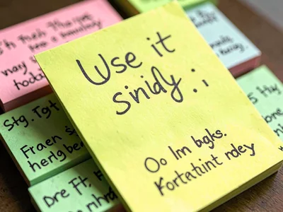 Sticky note on wedding gift: "Use it wisely ;)," the knowing message, mystery im