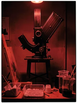 Enlarger Column in Red Gloom