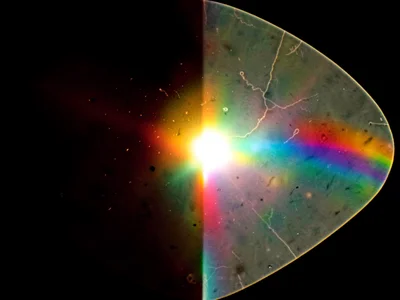 Corner stress concentration as bright zone