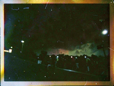 Night scene with pushed grain visible