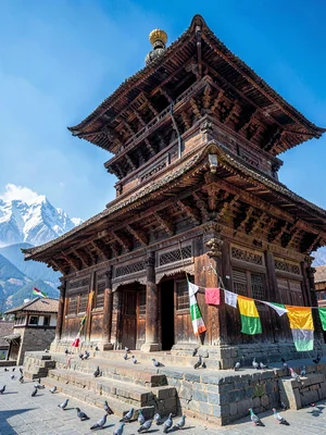 Durbar Square temple detail