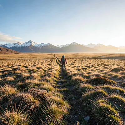 Tasmanian angular sub-Antarctic light, extreme raking shadows, Button grass plai