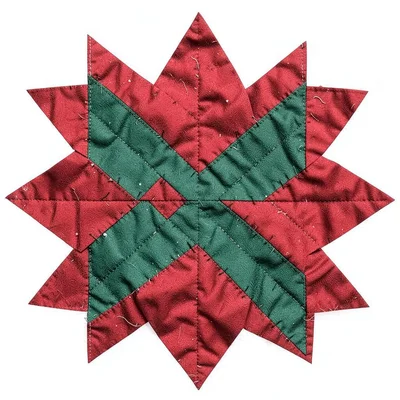 Sawtooth Star Christmas quilt