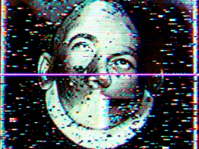 Corrupt PNG scanline, single horizontal line of random color noise cutting throu