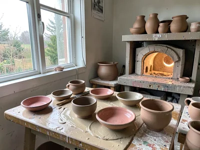 Unloading Bisqueware from Cooled Kiln